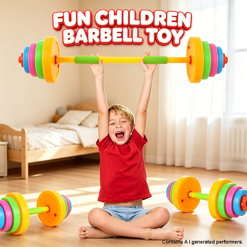 Sports Equipment For Kindergarten - Kids Adjustable-weight Dumbbell Barbell Toy Fitness