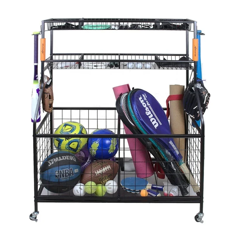 Sports Equipment Organizer Rack - 2026 Garage Sports Equipment Storage Organizer