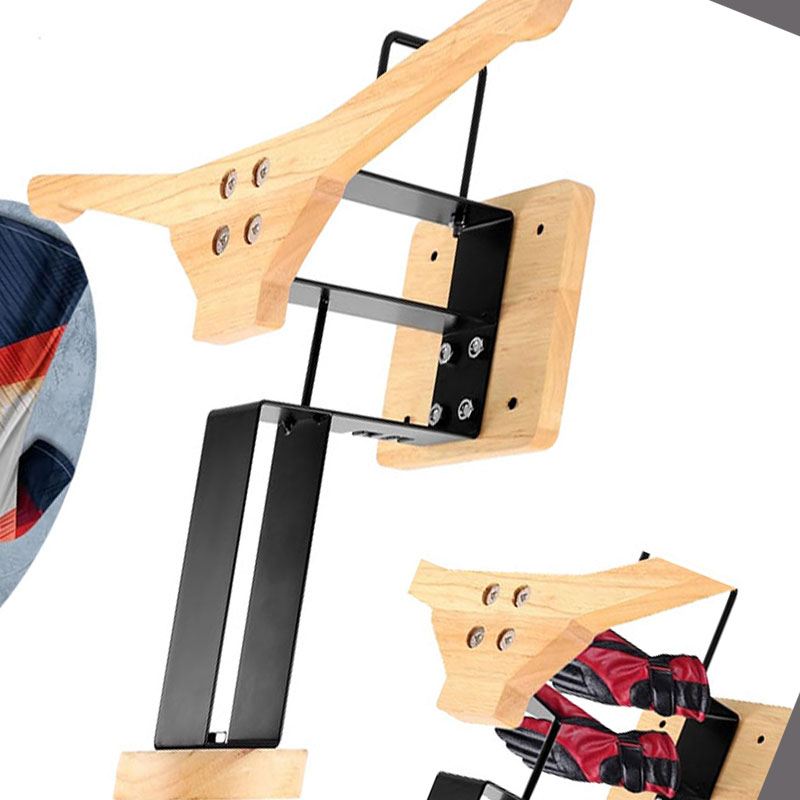 Wood Motorcycle Helmet Holder  - Sports Equipment Organizer Rack recension och pris
