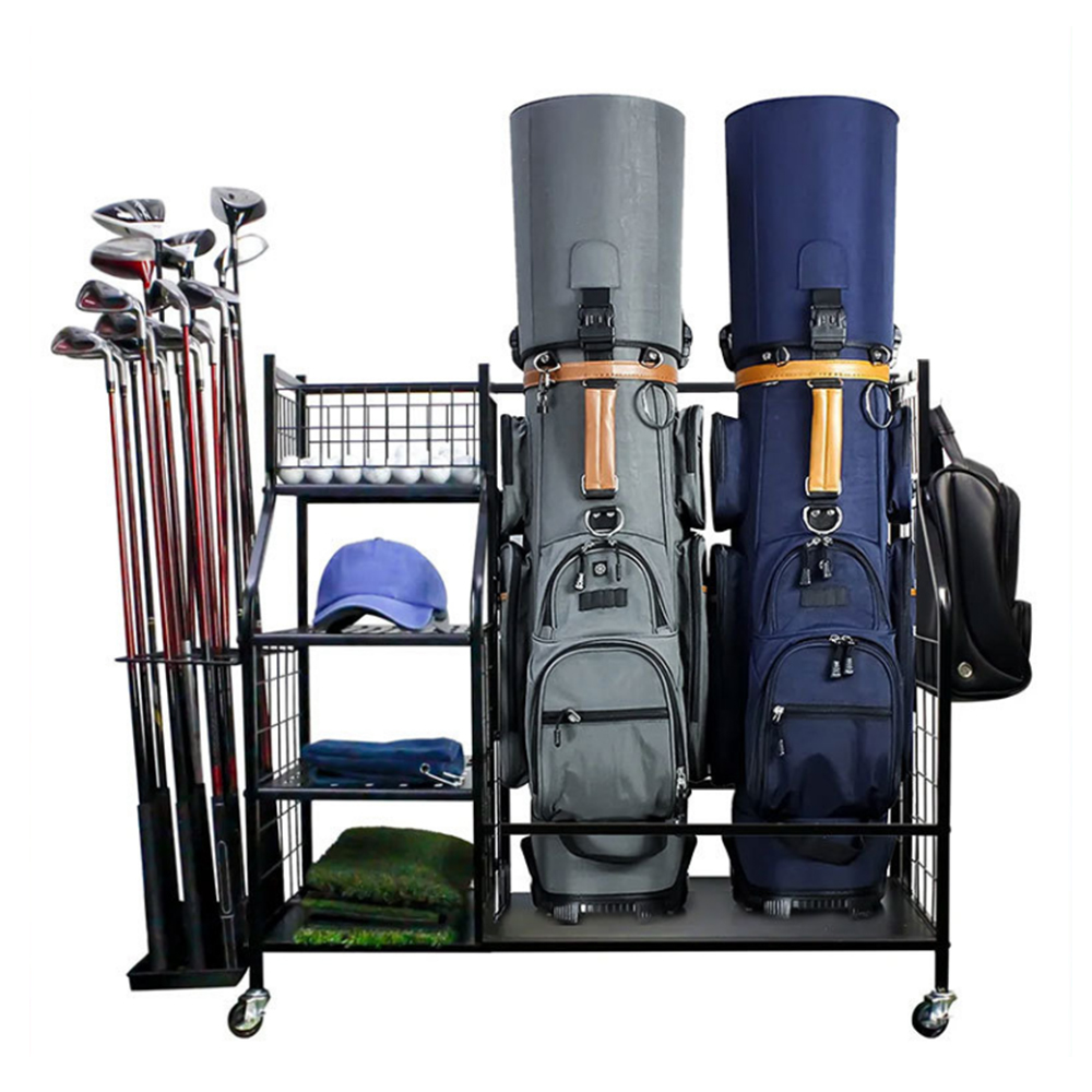 Golf Bag Storage Garage Organi - Sports Equipment Organizer Rack recension och pris