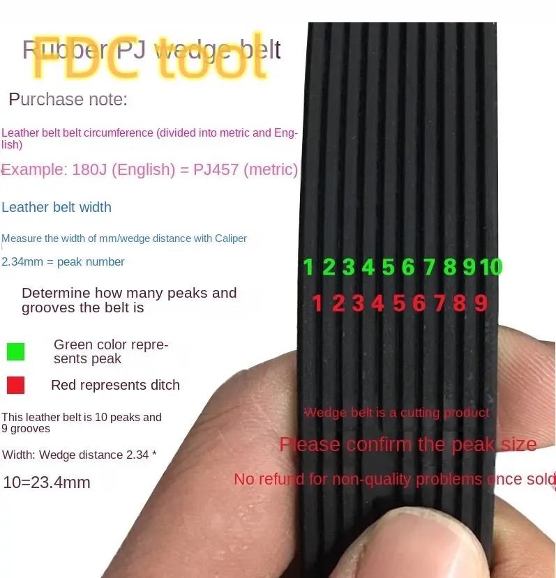 400J Drive Belt Ribs Belt for  - Sports Equipment Dryer recension och pris