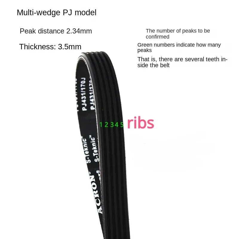 400J Drive Belt Ribs Belt for  - Sports Equipment Dryer recension och pris