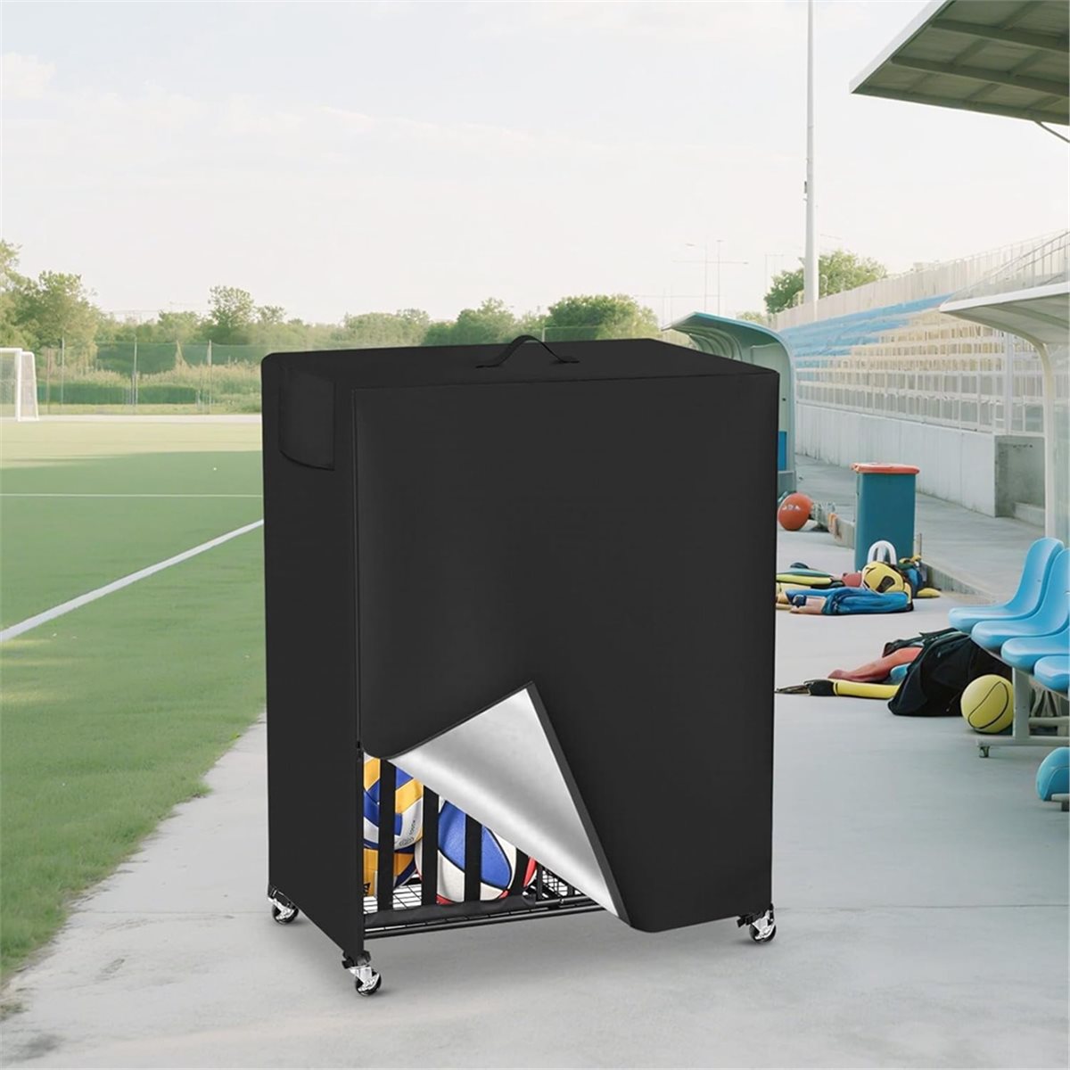 Basketball Rack Cover Garage S - Sports Equipment Organizer Rack recension och pris
