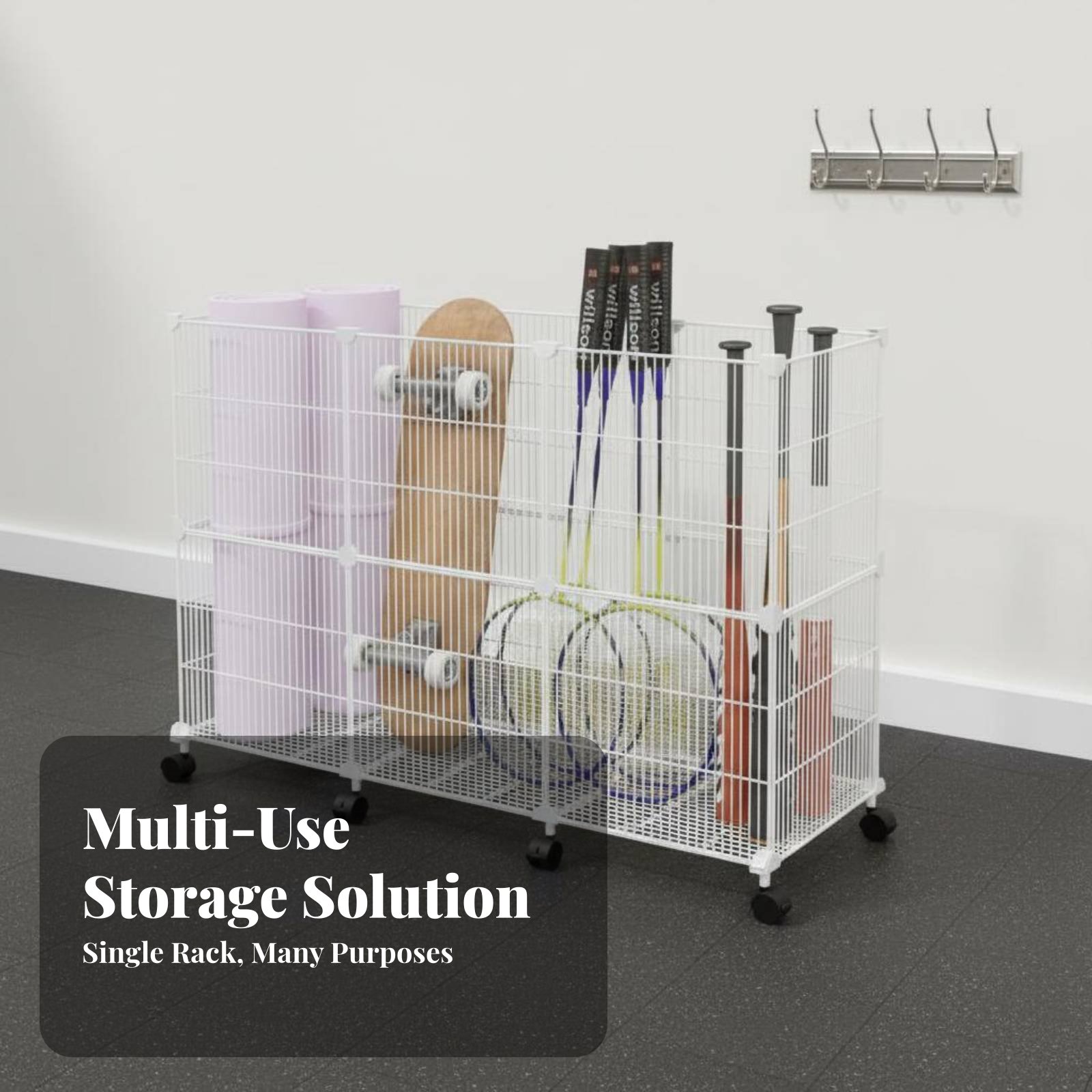 Sports Equipment Storage Cart  - Sports Equipment Organizer Rack recension och pris