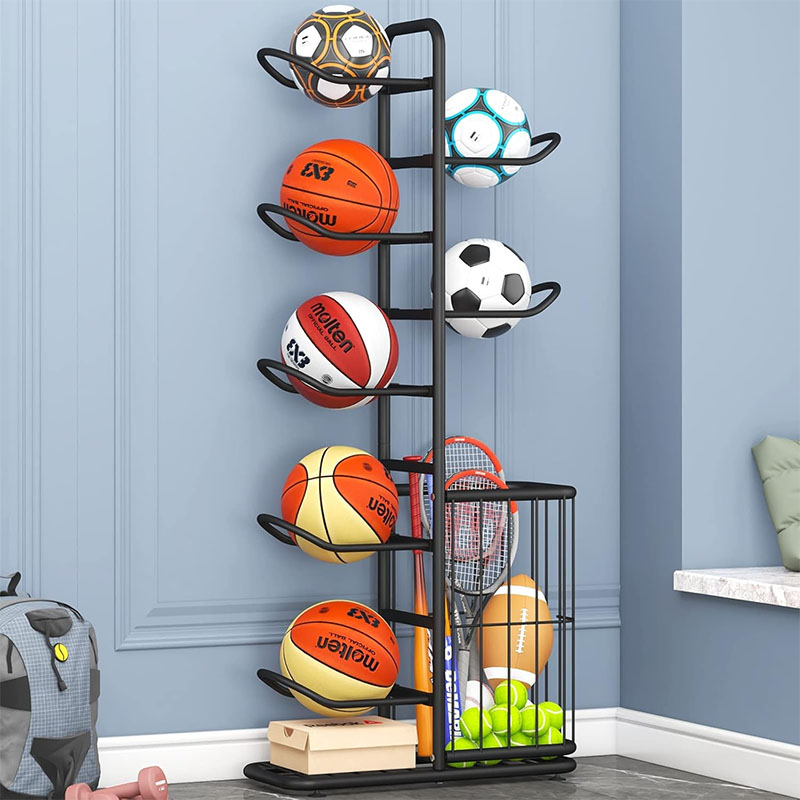 Sports Ball Storage Rack Baske - Sports Equipment Organizer Rack recension och pris