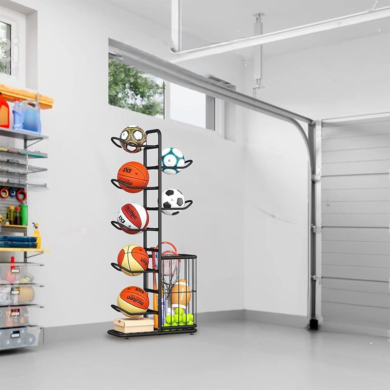 Sports Ball Storage Rack Baske - Sports Equipment Organizer Rack recension och pris