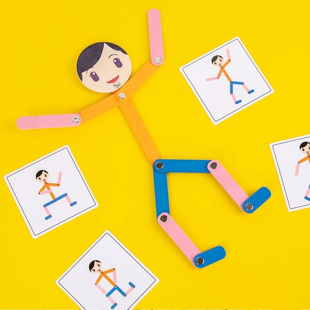 Sport Wooden Man Material DIY  - Sports Equipment For Kindergarten recension och pris