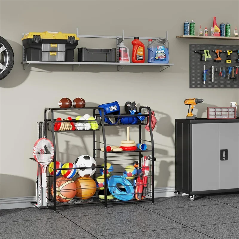 2026 Ball Storage Rack Garage  - Sports Equipment Organizer Rack recension och pris